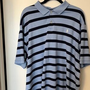 Polo Ralph Lauren Blue & Navy Striped Polo